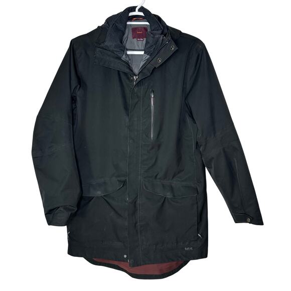 Swims Toronto Zurich Parka Men's XL Black Hood Waterproof Primaloft Liner Jacket - Picture 1 of 12